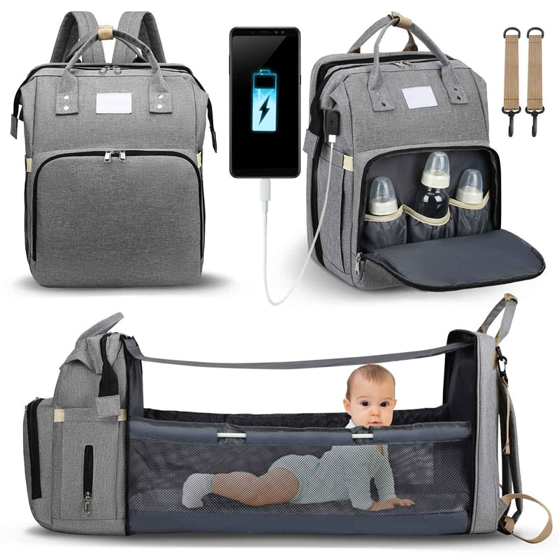 Sac à langer portatif | Berceau de voyage BabyNappy™ - Boutique L'Univers Des Petits