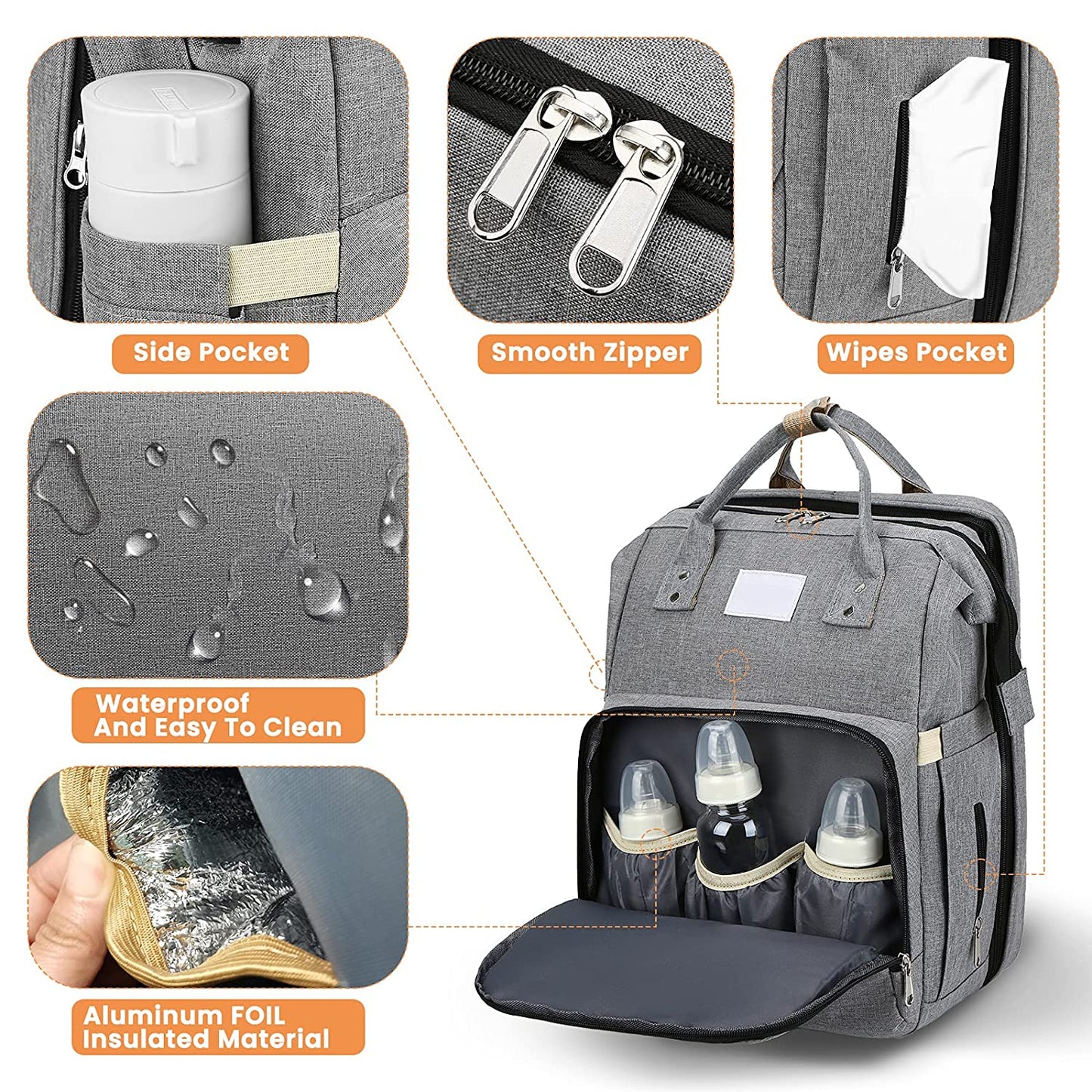 Sac à langer portatif | Berceau de voyage BabyNappy™ - Boutique L'Univers Des Petits